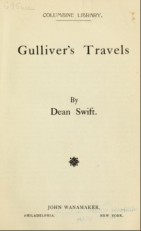 Gulliver's Travels by Jonathan Swift